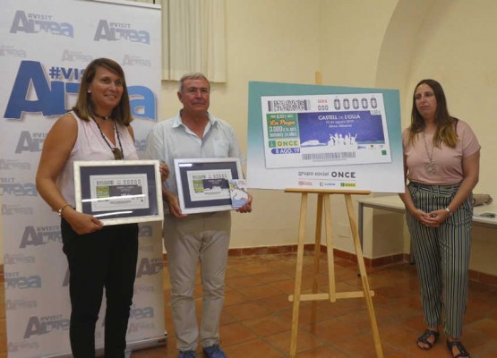El Castell de l'Olla d'Altea serà el protagonista del cupó de l'ONCE