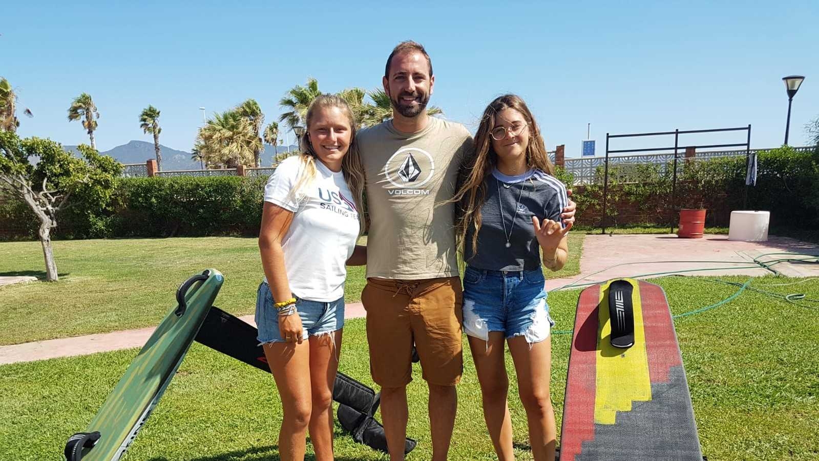 Castelló recibe a las campeonas del mundo de kitesurf Gisela Pulido y Daniela Moroz