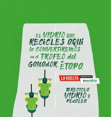 Ecovidrio instalará más de 40 contenedores especiales durante la Vuelta 2019