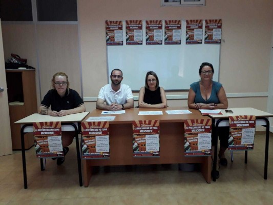 CCOO crea una campaña para denunciar la precariedad laboral en verano en Benidorm