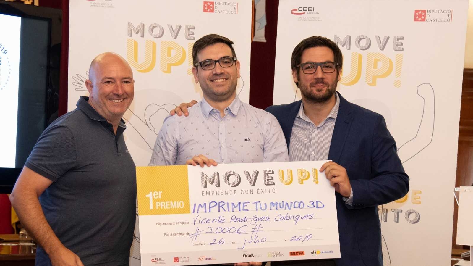 El proyecto de impresión 3D de Vicente Rodríguez triunfa en la cuarta edición de Move Up!