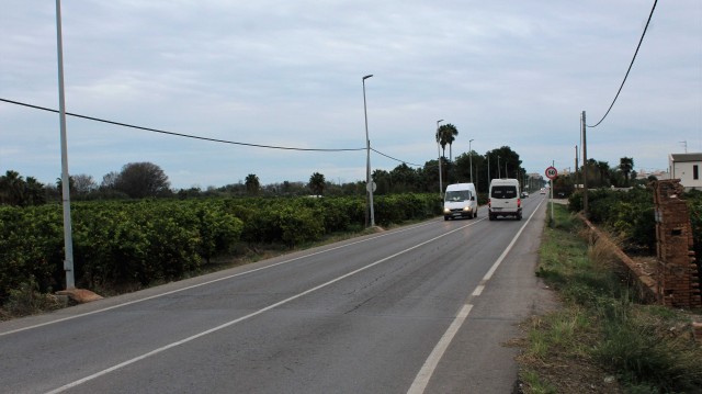 Burriana paraliza las obras de la carretera del Grao hasta finales de agosto para 