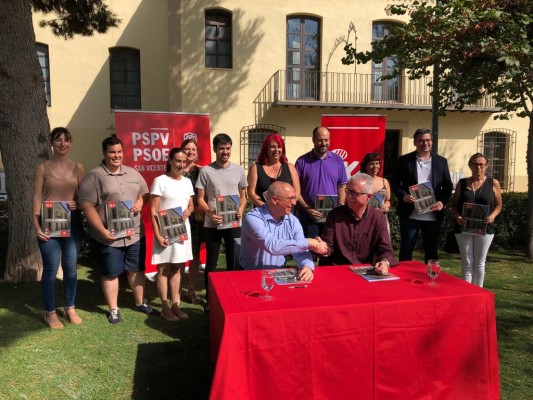 PSPV y EU sellan un pacto de gobierno en San Vicente abierto a Compromís y Podemos