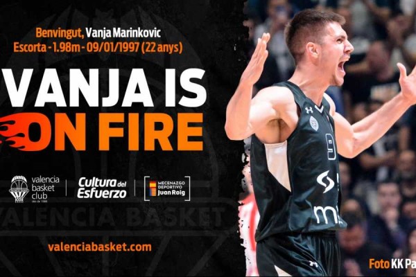 Valencia Basket alcanza un acuerdo con Vanja Marinkovic para las próximas 2 temporadas