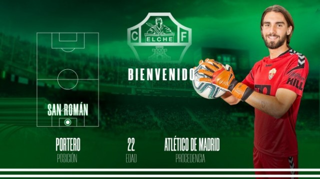 El Elche logra la cesión de Miguel San Román, portero benidormense del Atlético de Madrid 