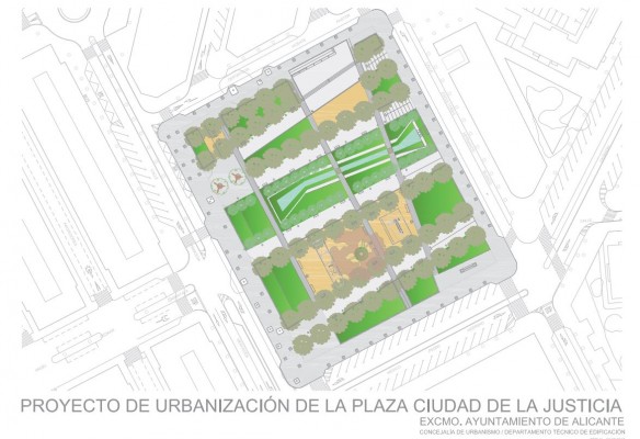 Alicante desbloquea el concurso para construir el parque de la Ciudad de la Justicia por un millón
