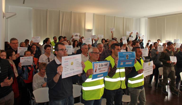 Última protesta de trabajadores municipales durante un pleno en Vila-real. - 