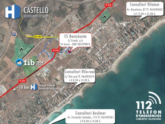 Benicàssim refuerza sus servicios de Urgencias por el FIB