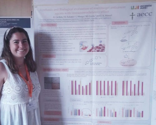 La alumna de la UJI Raquel Gil Edo, mejor póster en la European School of Medicinal Chemistry
