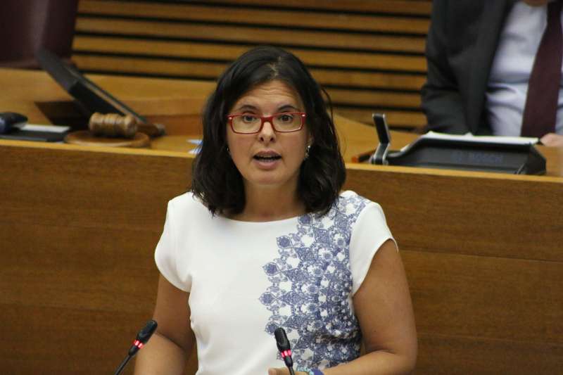 La exdiputada Teresa García durante un pleno de Les Corts. Foto: CORTS/INMA CABALLER - 