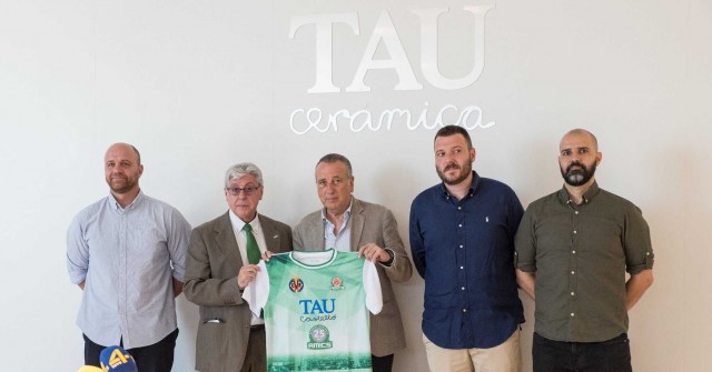 La empresa TAU Cerámica renueva su acuerdo de patrocinio con el Amics del Bàsquet