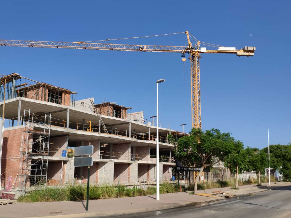 Estado actual de las obras de Estrasburgo Suites. Foto: A.S. - 