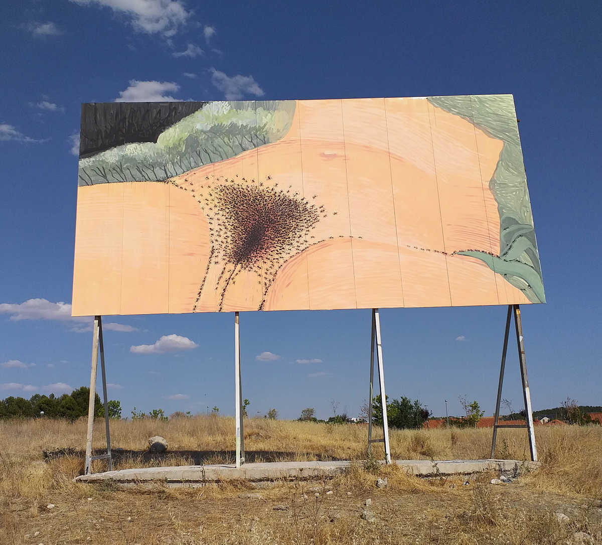 'El origen del mundo', la obra de Sam3 censurada, vuelve a exhibirse en la misma valla