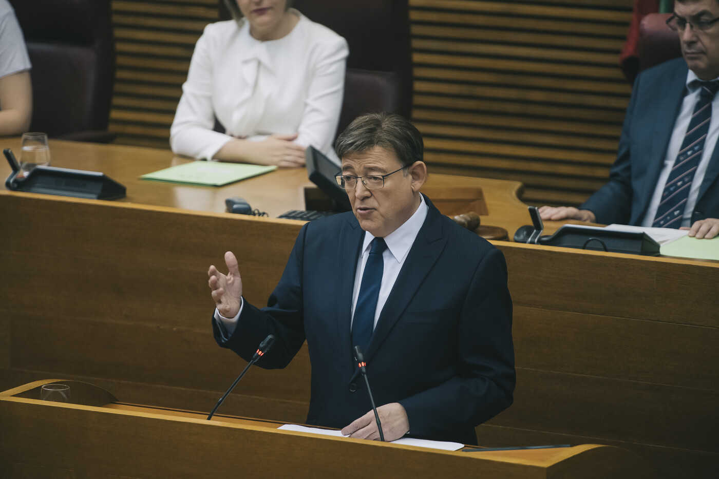 Ximo Puig, en Les Corts. Foto: KIKE TABERNER - 