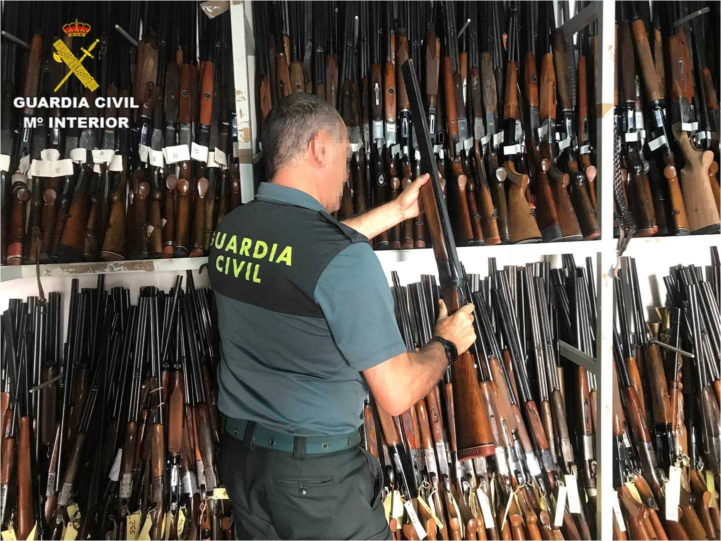 La Guardia Civil destruye en 2018 un total de 6.800 armas en la Comunitat Valenciana