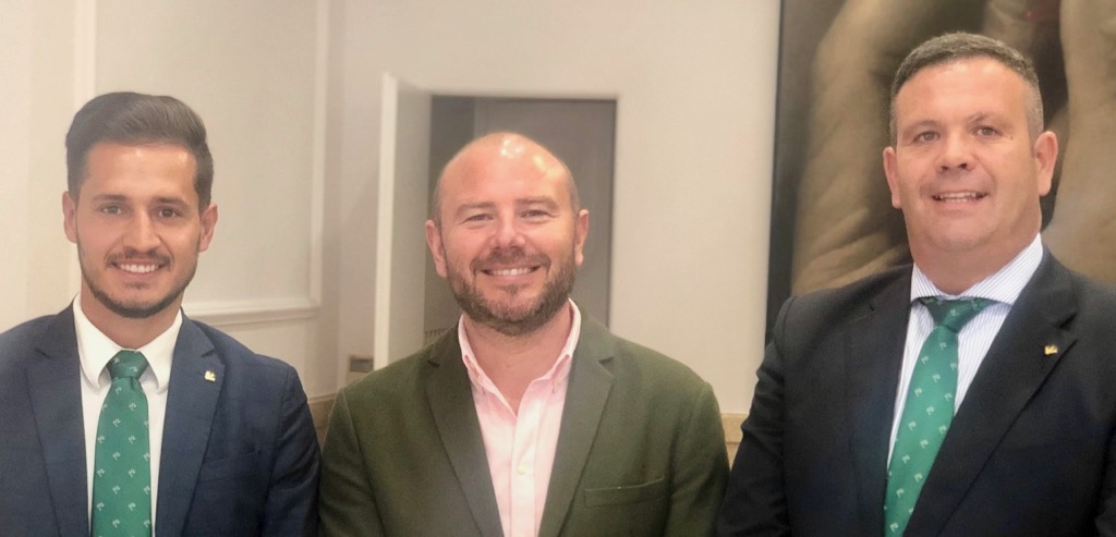 De iz. a dcha: David Hervás, director territorial Eurocaja Rural en València; Toni Gaspar, presidente de la Diputación de València; y Carlos Martín-Salas,  director Red Comercial Eurocaja Rural - 