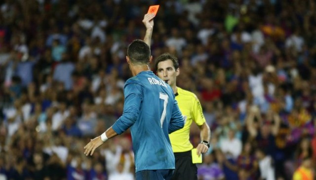 Cristiano Ronaldo sancionado con cinco partidos de suspensión
