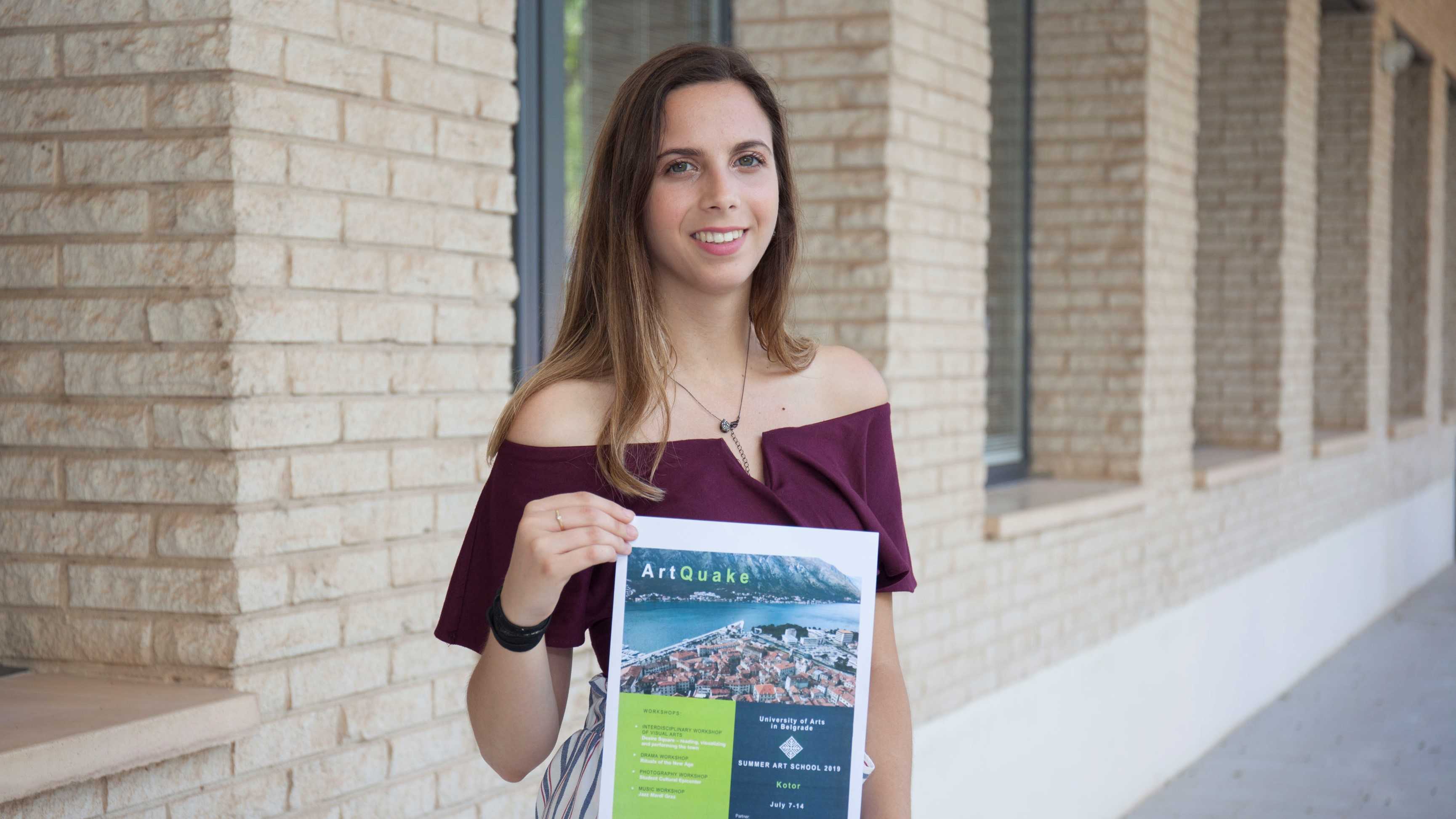 La alumna de la UJI Marina Martínez, seleccionada para asistir a la Summer Art School en Belgrado