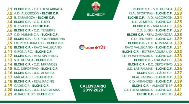 El Elche CF tendrá un inicio de competición ideal para medir sus aspiraciones
