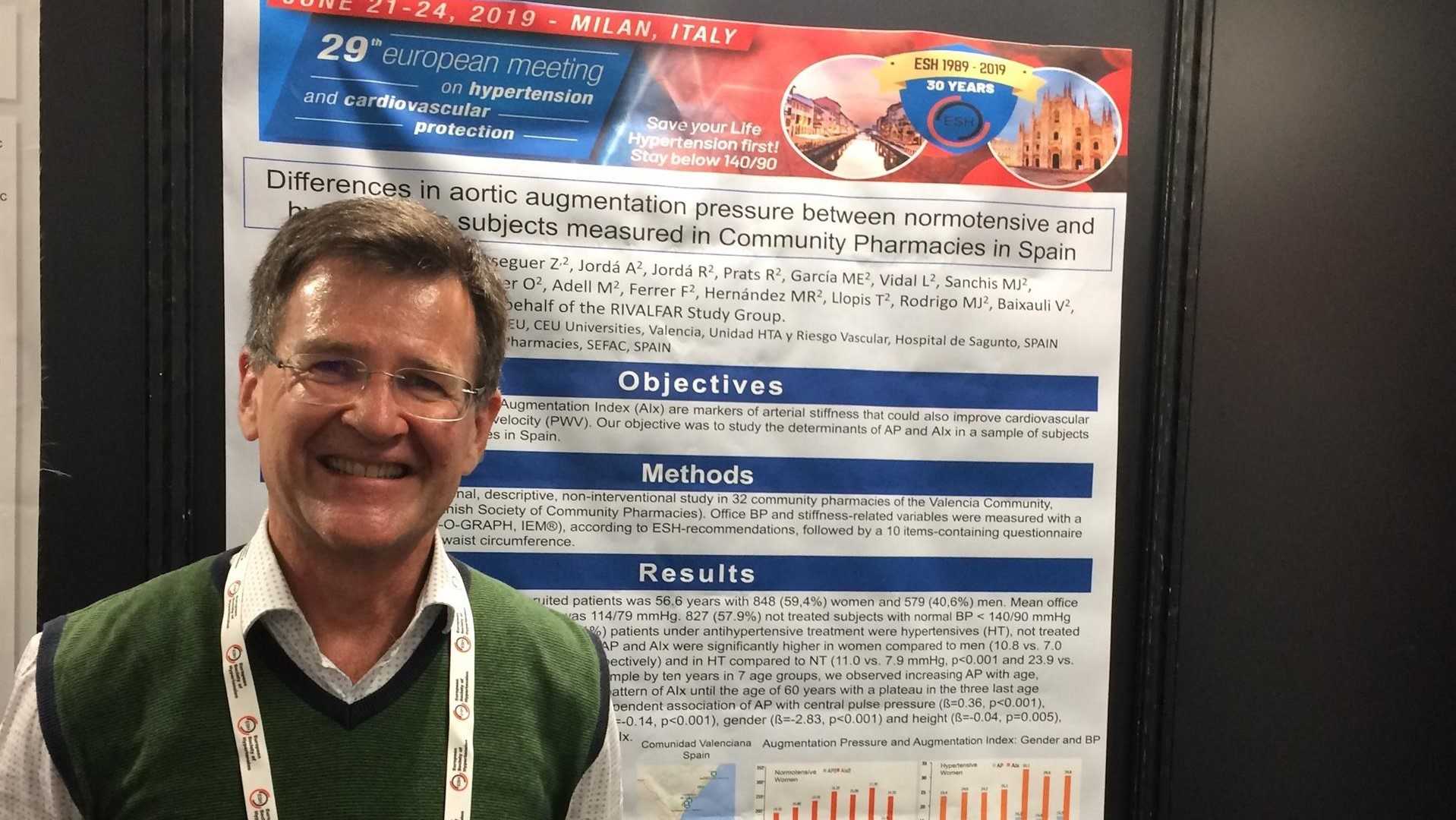Casi el 20% de personas con hipertensión no la tratan, según un estudio del profesor Rodilla