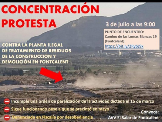 Alicante denuncia a una planta de tratamiento de escombros en Fiscalía por reabrir sin licencia