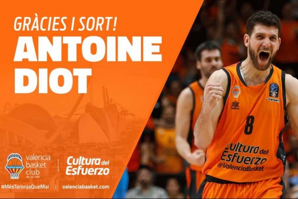 El Valencia Basket confirma que no renovará el contrato del francés Diot