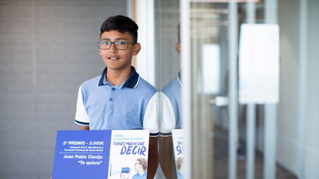 Un alumno de Castellón, segundo en el concurso de creatividad contra el maltrato de Fundación Mutua