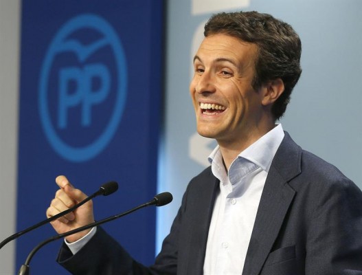 Pablo Casado muestra el apoyo de la Ejecutiva Nacional a Pablo Ruz
