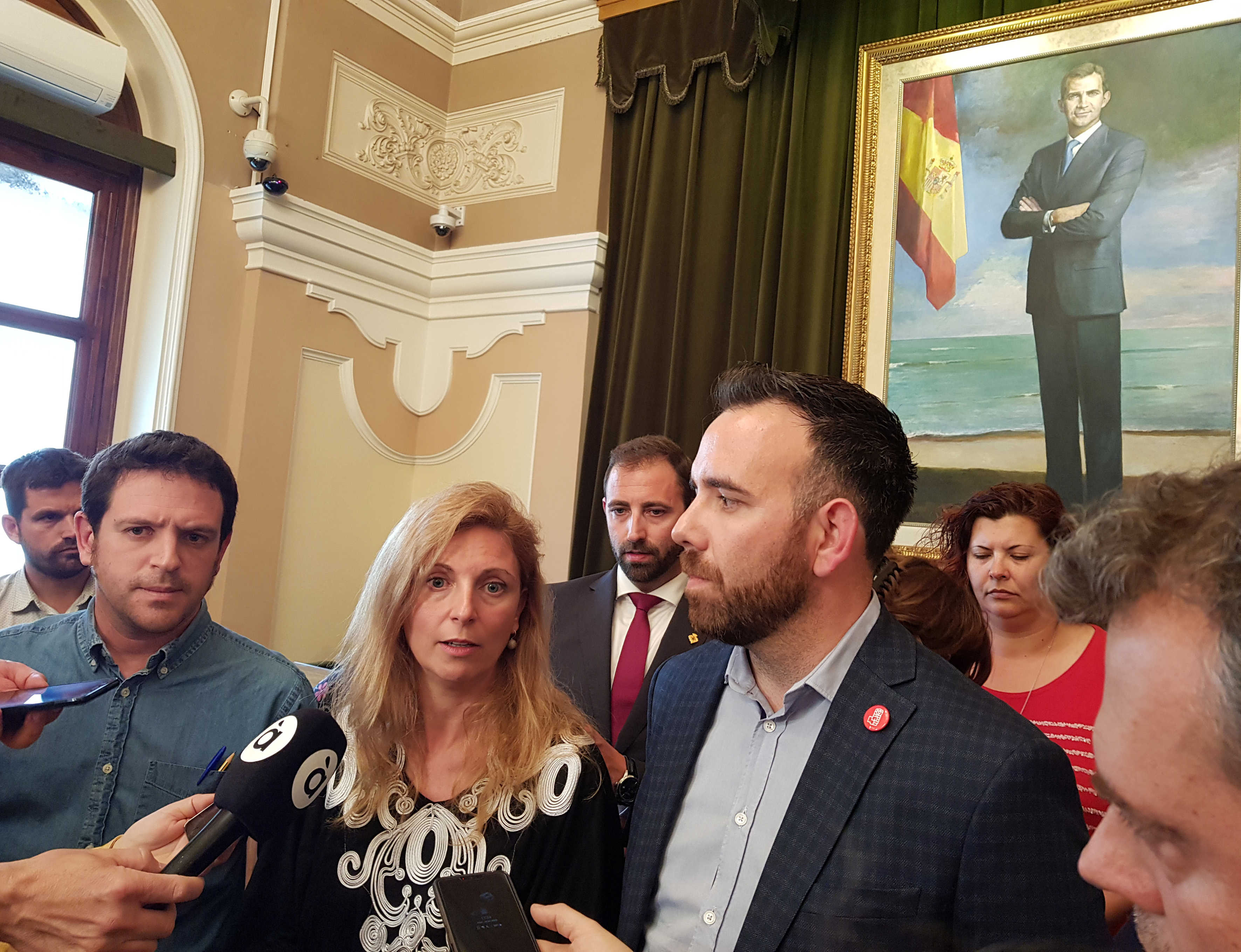 Ignasi Garcia, Amparo Marco y Rafa Simó, en una imagen de archivo. (Foto: ANTONIO PRADAS) - 
