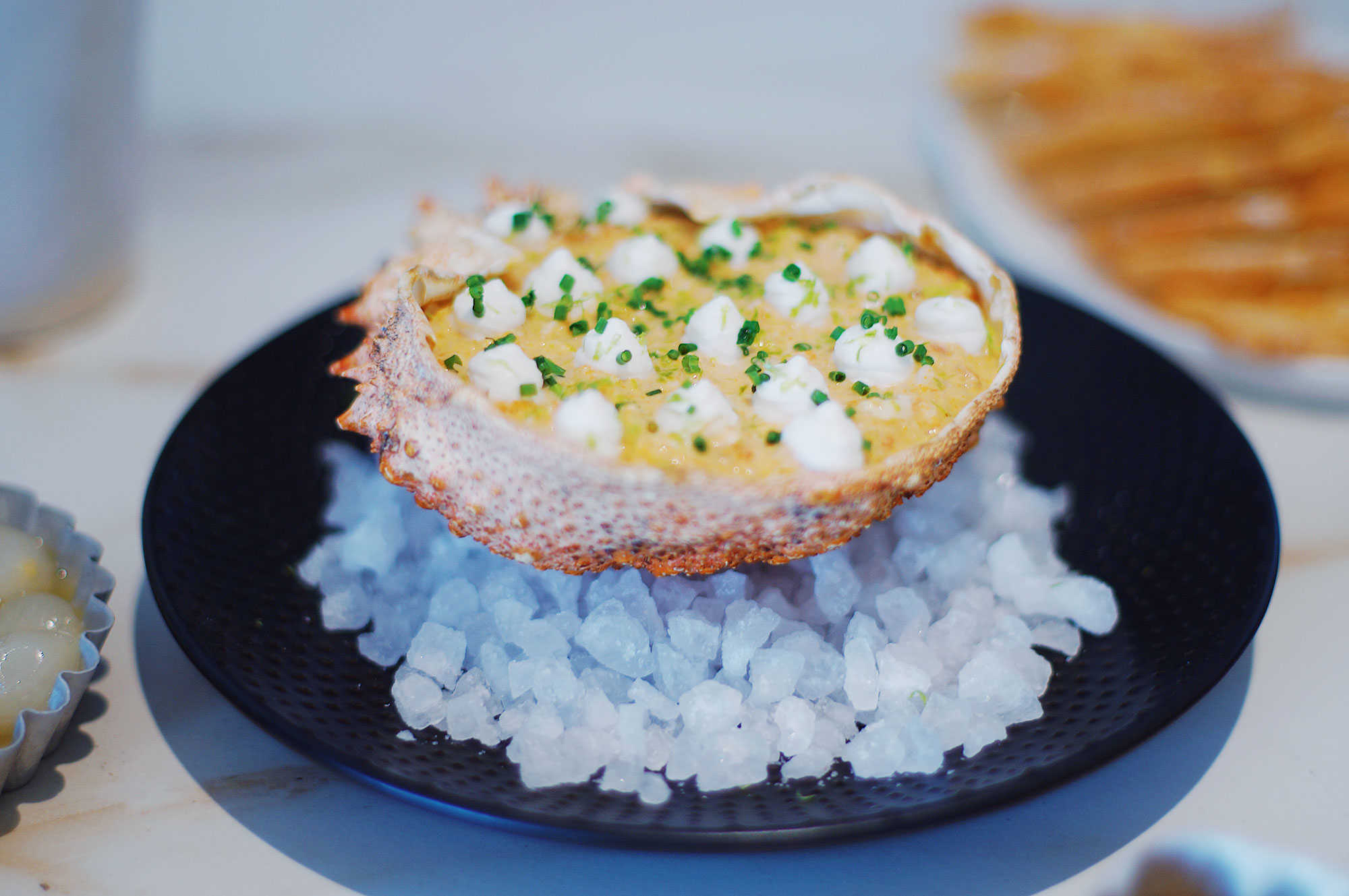 Salpicón de centolla en Llisa Negra