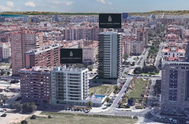 Momentum proyecta dos torres con 157 viviendas en sus solares en Blasco Ibáñez