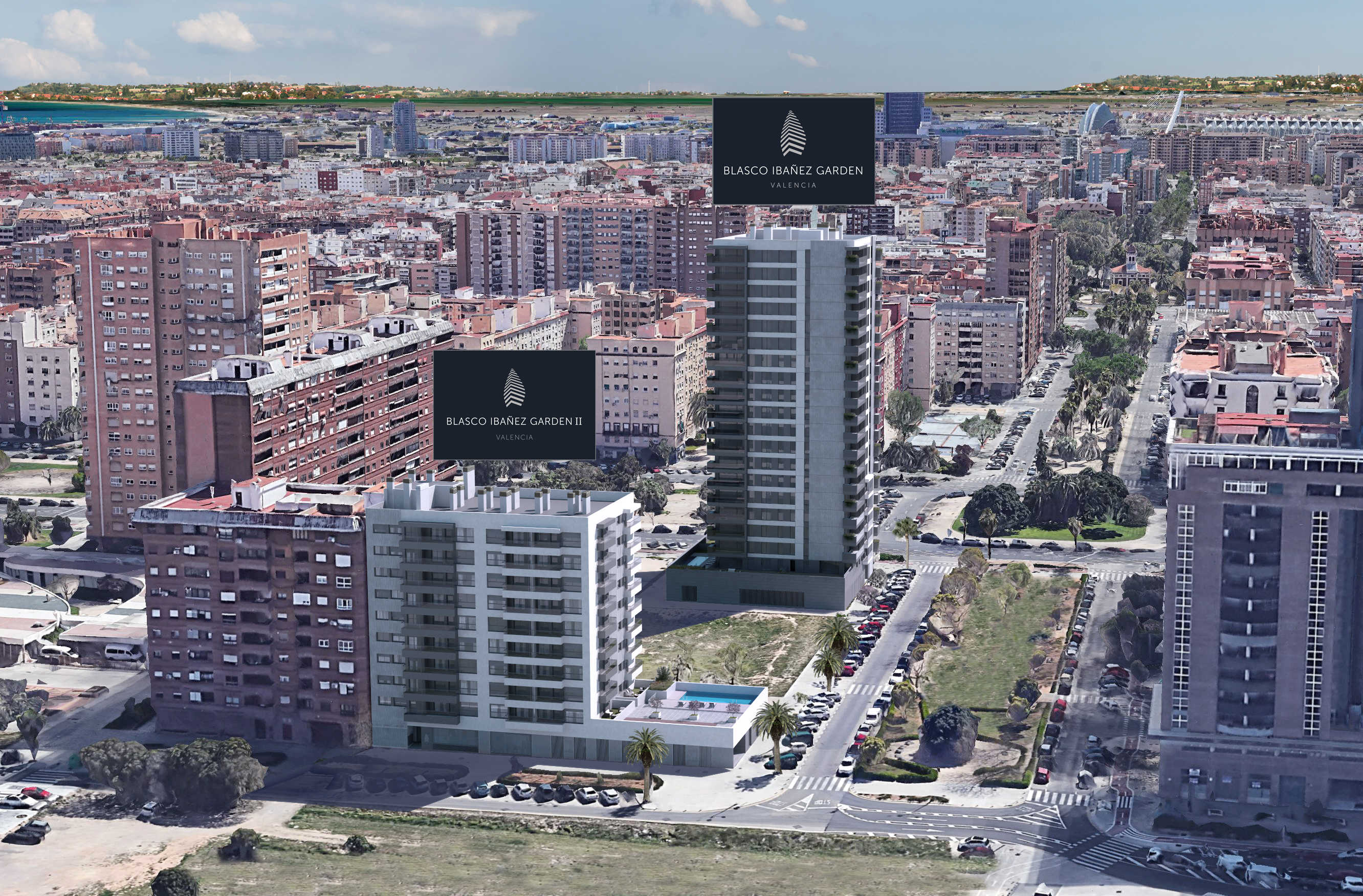 Momentum proyecta dos torres con 157 viviendas en sus solares en Blasco Ibáñez
