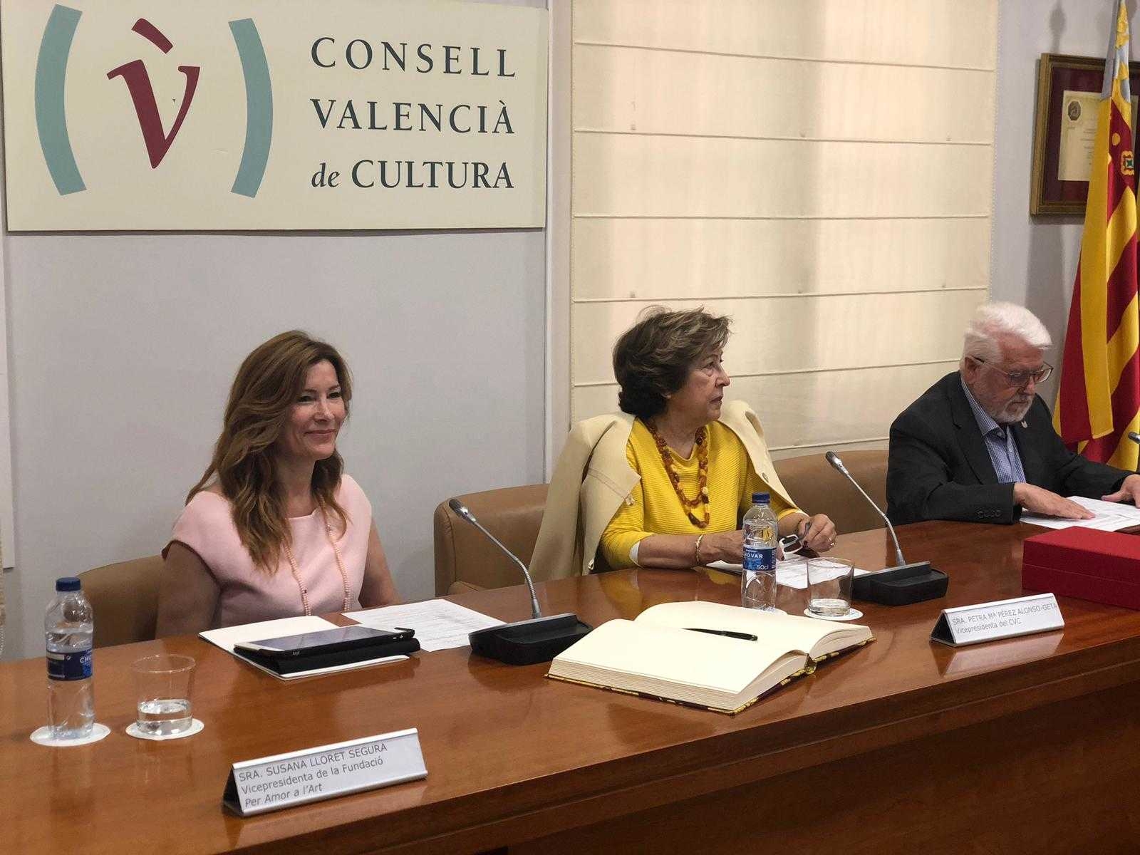 El Consell Valencià de Cultura otorga su medalla de honor a la Fundació 'Per Amor a l’Art'