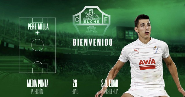 El Elche anuncia la incorporación de Pere Milla


