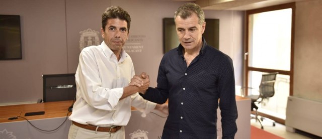 PP y Cs pactan la Alcaldía de Alicante y la Diputación para ser el 'contrapeso' del Consell