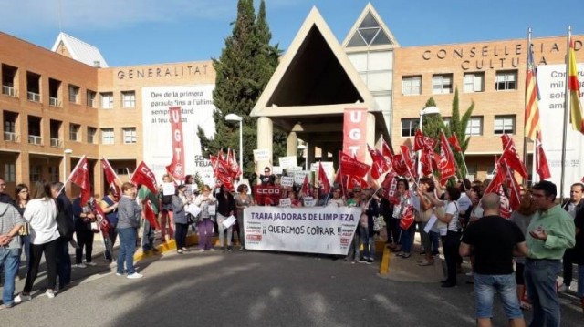 UGT vuelve a denunciar el retraso en el pago de Limpiezas Raspeig a sus trabajadoras