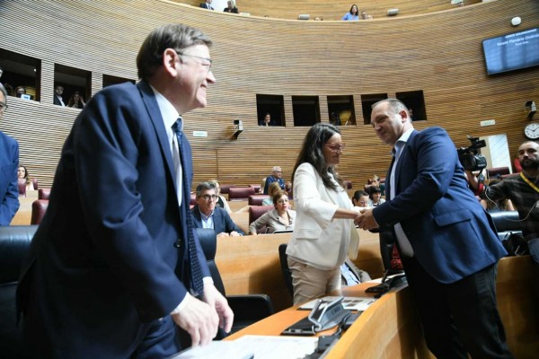 Puig, Oltra y Dalmau sellan el acuerdo del Botànic II