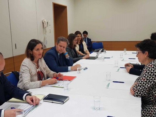 Maroto destaca la importancia del desarrollo sostenible y la cuestión de género en el comercio internacional