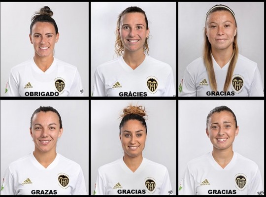 Jucinara, Marta, Aedo, Lombi, Débora y Sara abandonan el Valencia