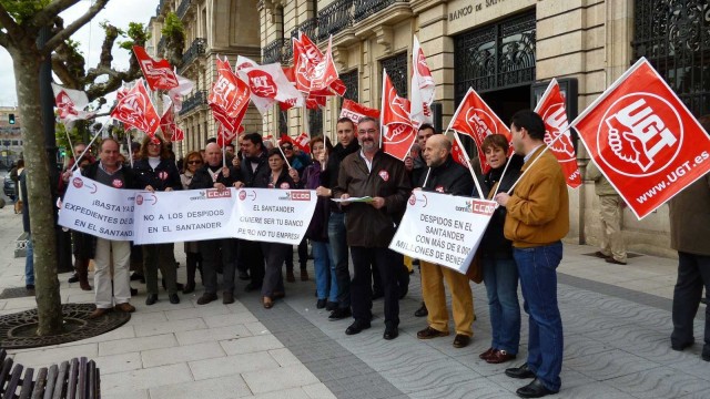 Banco Santander reduce un 6,7% los despidos inicialmente anunciados en el ERE
