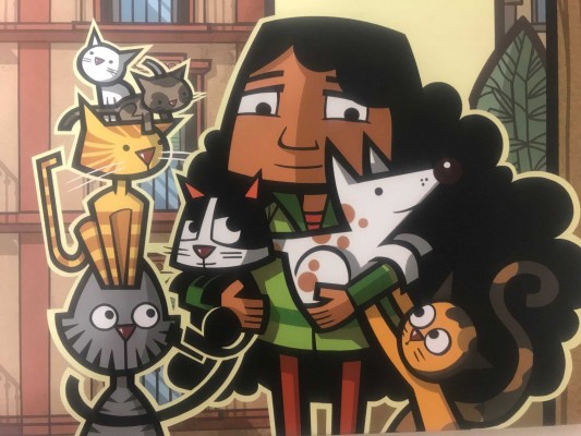 'Una niña, un perro y mil gatos', un cómic infantil que potencia la tolerancia animal