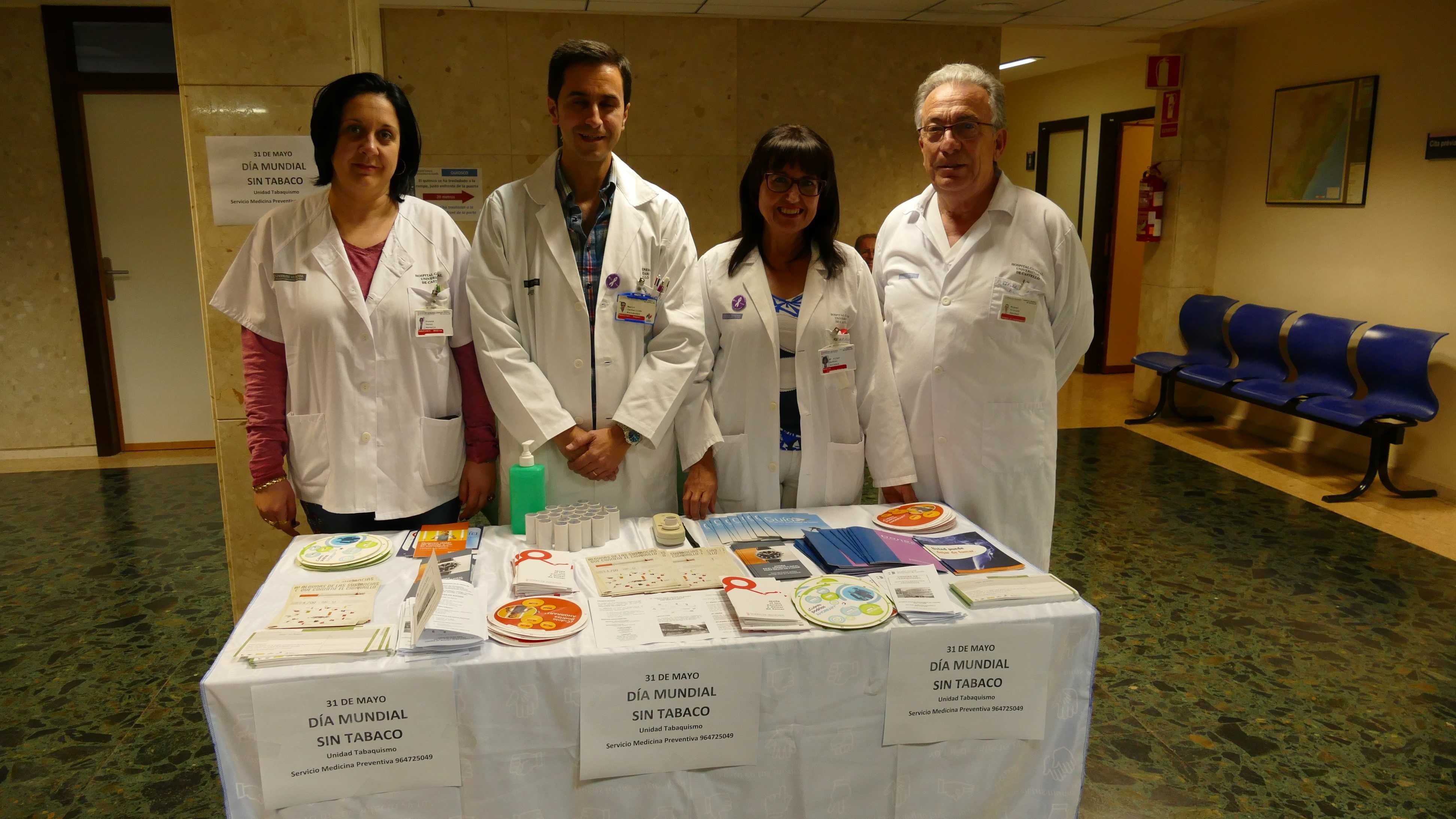 El Hospital General de Castelló se moviliza en el Día Mundial sin Tabaco