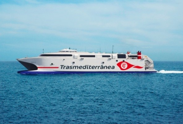 Trasmediterránea cubrirá la línea Gandía-Ibiza-Palma con el buque de alta velocidad Milenium Dos