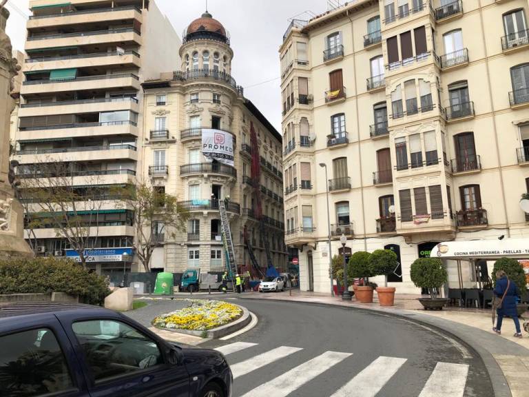 El edificio de la Casa Alberola, actualmente en fase de reforma. - 