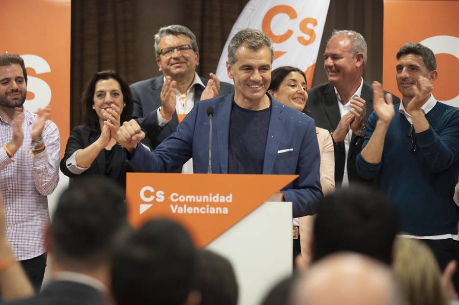 Toni Cantó en la noche electoral del 28 de abril. Foto: MARGA FERRER - 