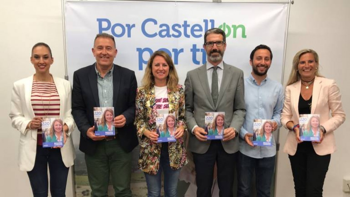 Los candidatura municipal del PP en Castelló, en una imagen de campaña. - 