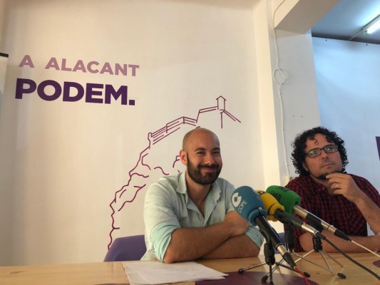 Unides Podem sólo apoyaría un pacto entre PSPV y Cs en Alicante si se ajusta a su programa