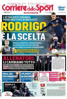 Rodrigo es el objetivo prioritario del Nápoles