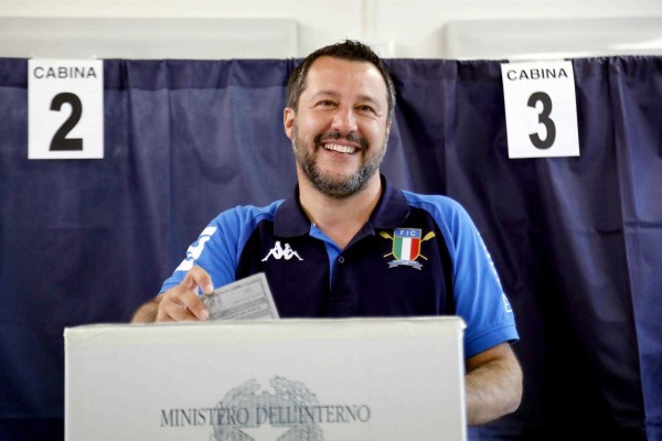 El partido de Salvini logra una contundente victoria en Italia mientras el M5S queda tercero

