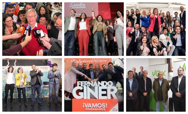 Cierre de campaña en València con la izquierda favorita y a la greña